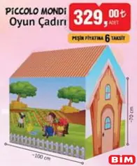 PİCCOLO MONDİ OYUN ÇADIRI